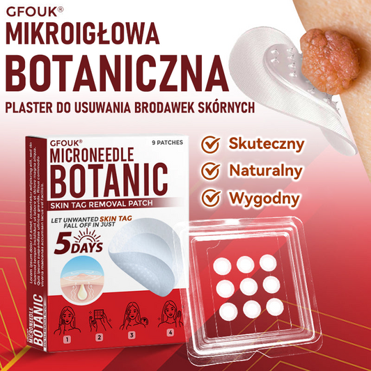 ✅ GFOUK® Plastry do usuwania brodawek i znamion z mikronakłuciami roślinnymi